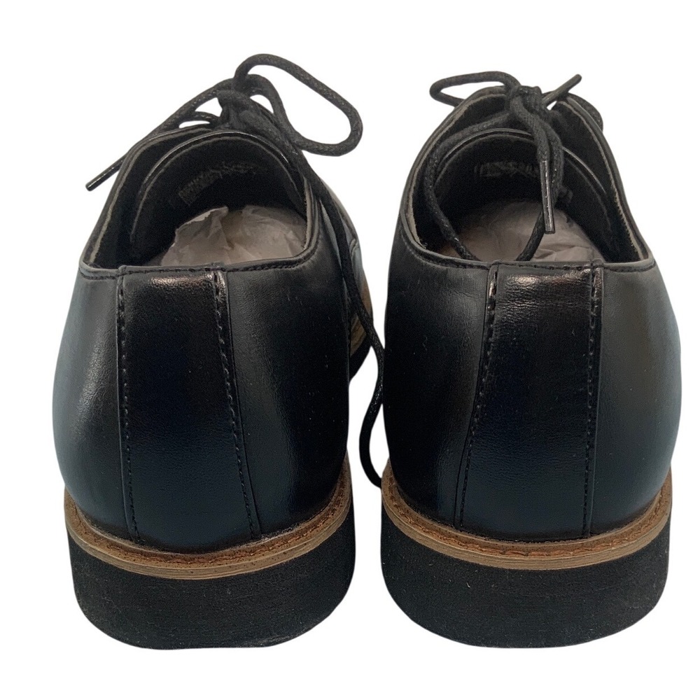 Deer Stags Denny Mens Black Simulated Leather Plain Toe Oxford Shoes Size 6.5 M - Picture 8 of 8
